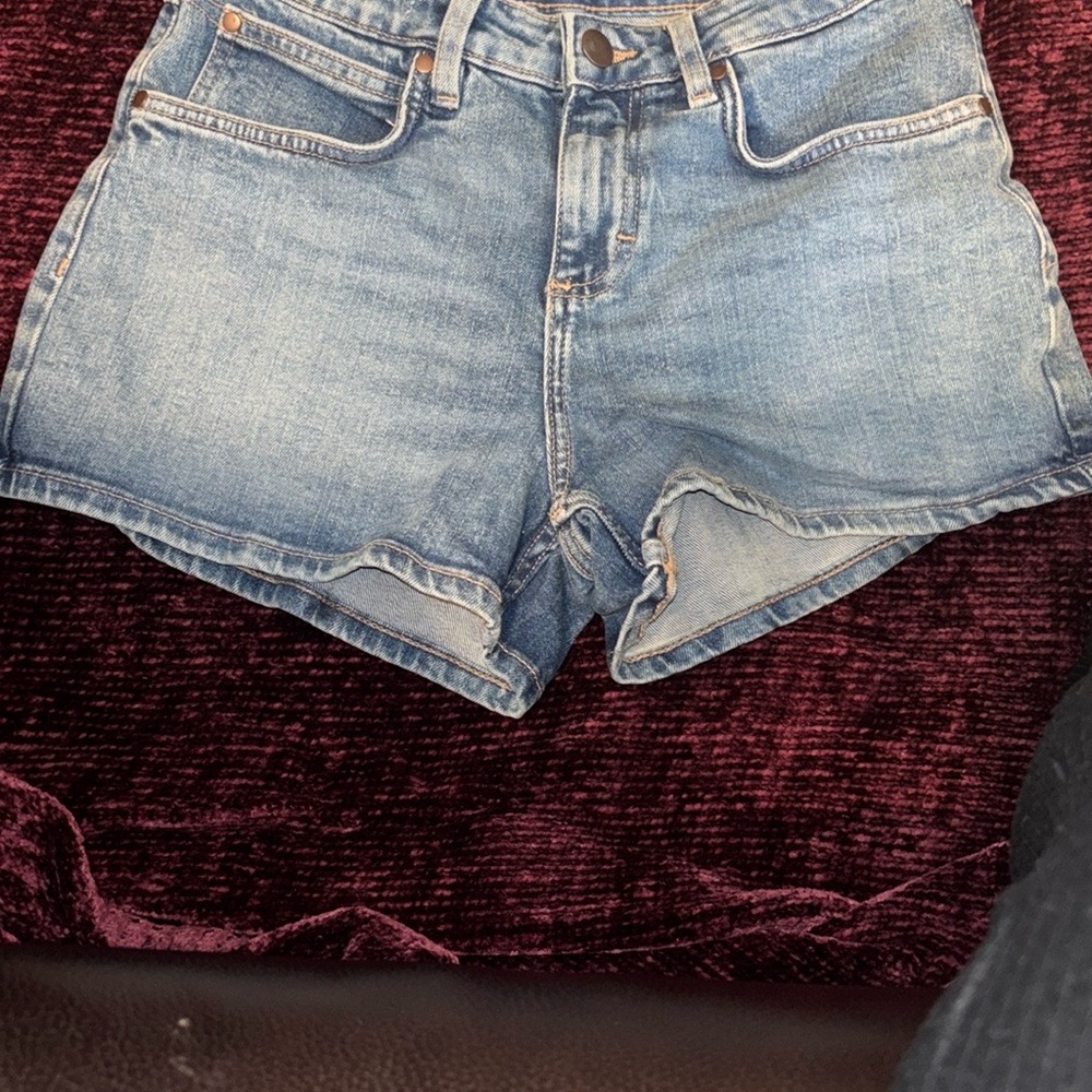 (42) Woman Wrangler Blue Jeans Classic Medium Wash Retro - Picture 2 of 4